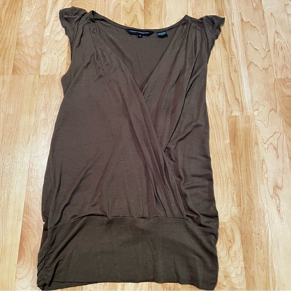 French Connection Brown Wrap Tank Top Women’s Small